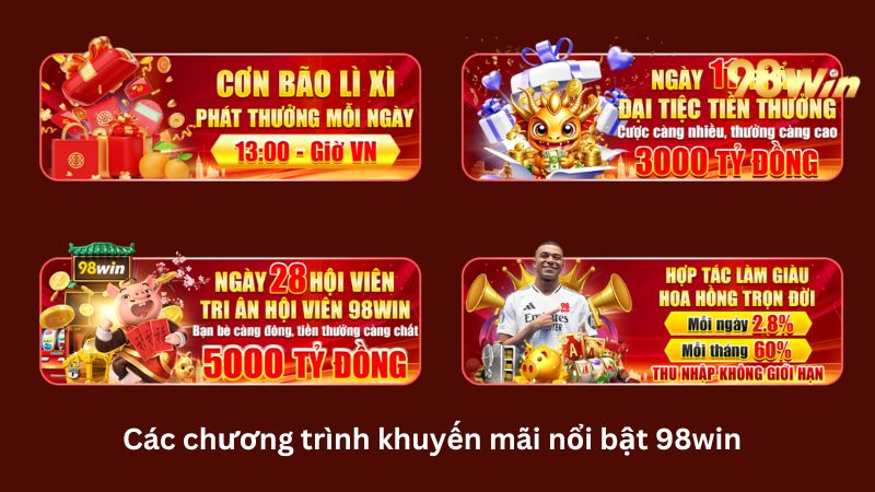 Khuyến mãi 88k và ưu đãi siêu hấp dẫn tại 98win