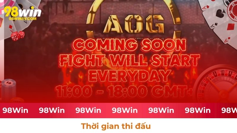 Thời gian thi đấu tại nhà cái