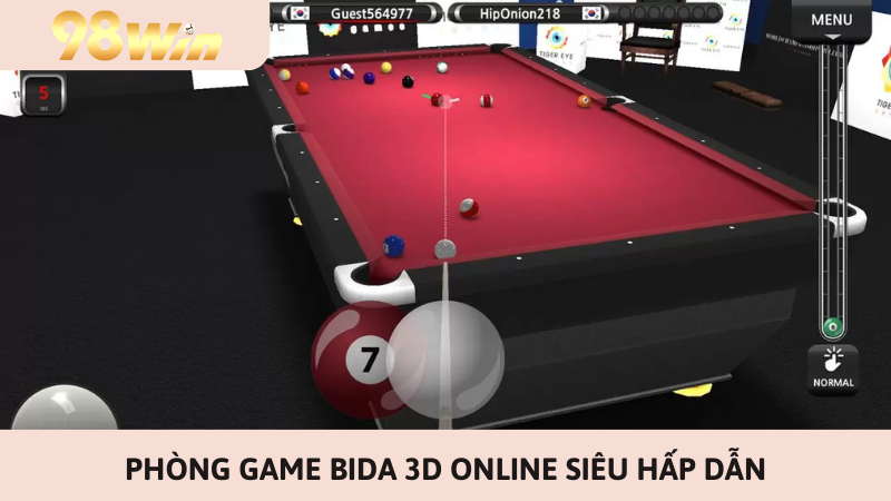 Phòng game bida 3d online siêu hấp dẫn